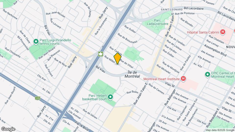 7590-7594 Millet Rue Map and Location Details