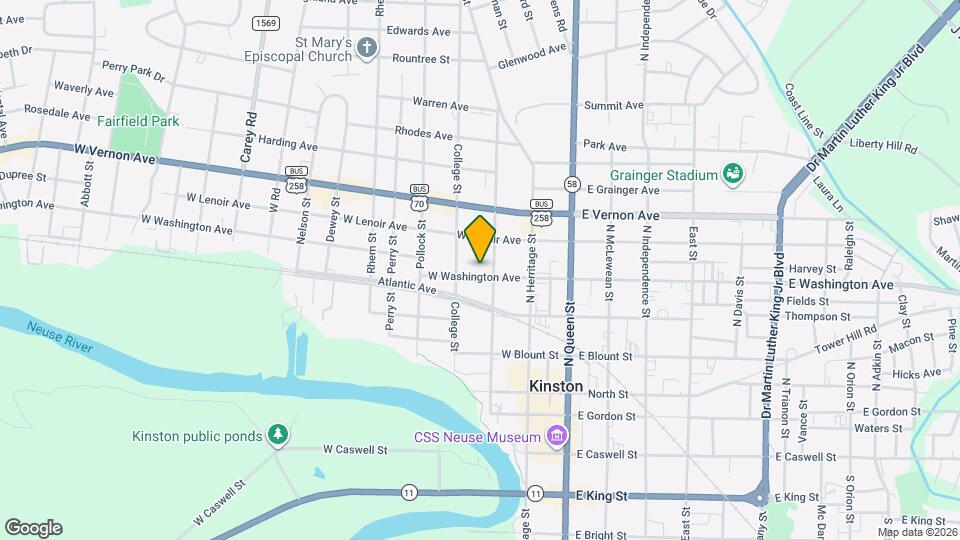 303 W Washington Ave Map and Location Details