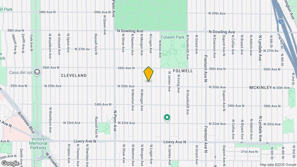 3507 N Logan Ave Map and Location Details