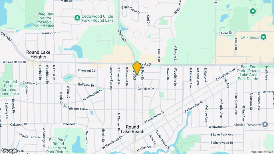1607 N Cedar Lake Rd Map and Location Details