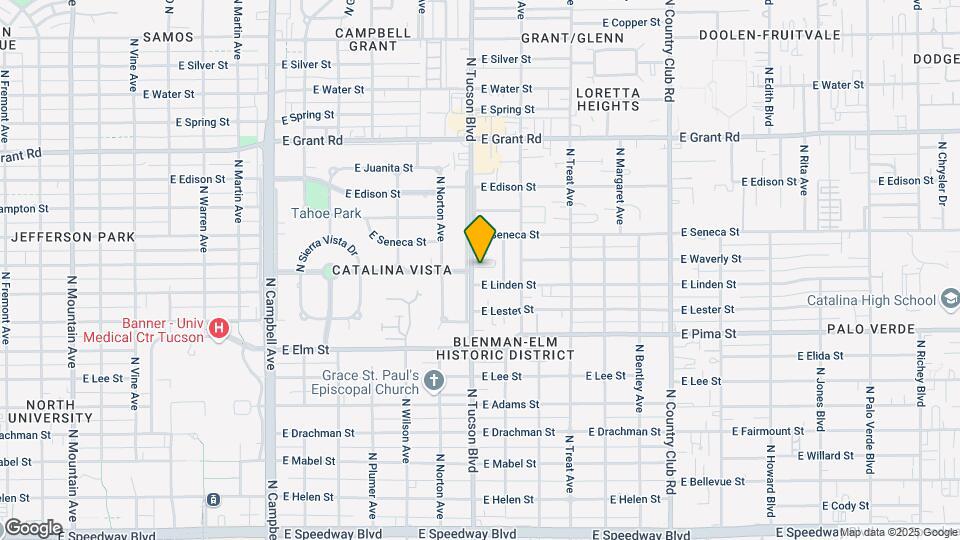 1918 N Tucson Blvd Map and Location Details