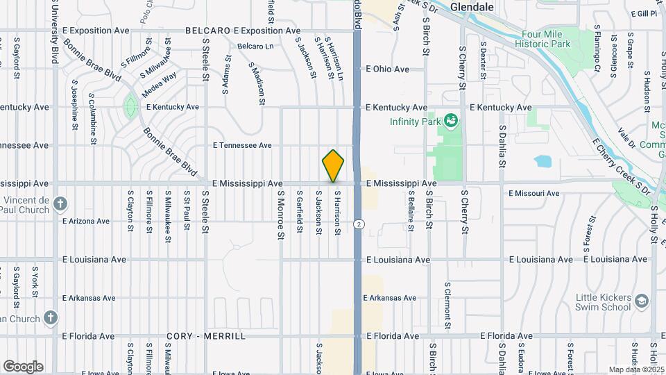 1105 S Harrison St Map and Location Details