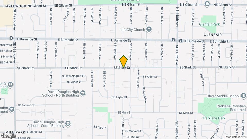14004 SE Stark St Mapa y Detalles de la Ubicación