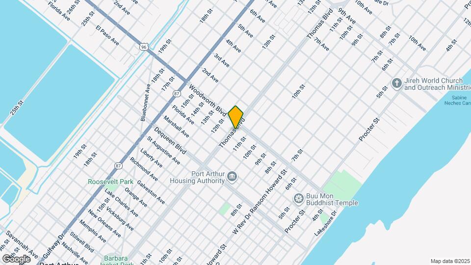 2820 Thomas Blvd Mapa y Detalles de la Ubicación