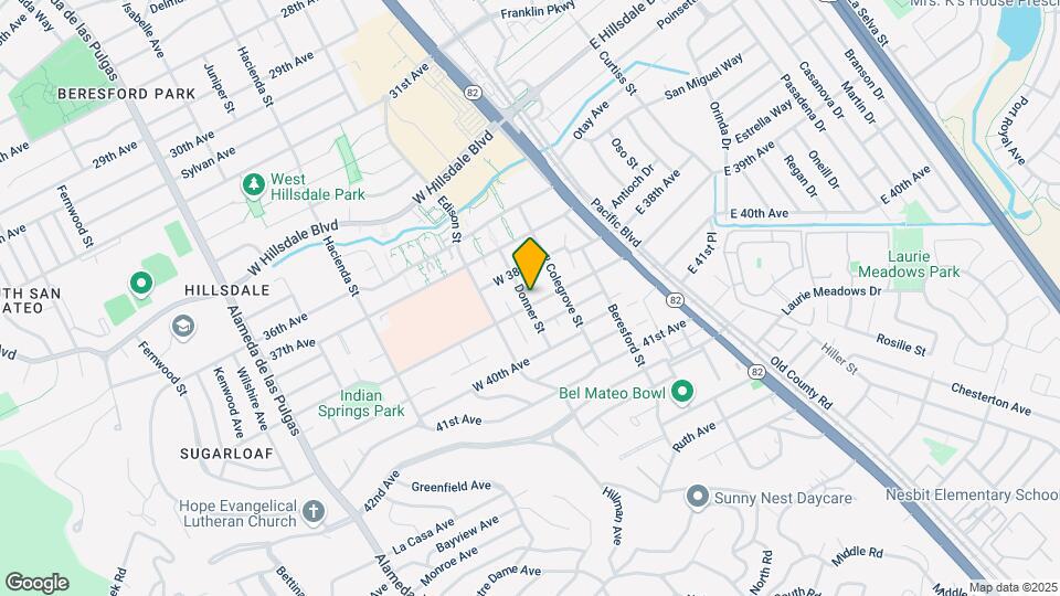 3833 Donner St Mapa y Detalles de la Ubicación