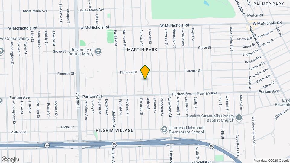 16200 Parkside St Map and Location Details