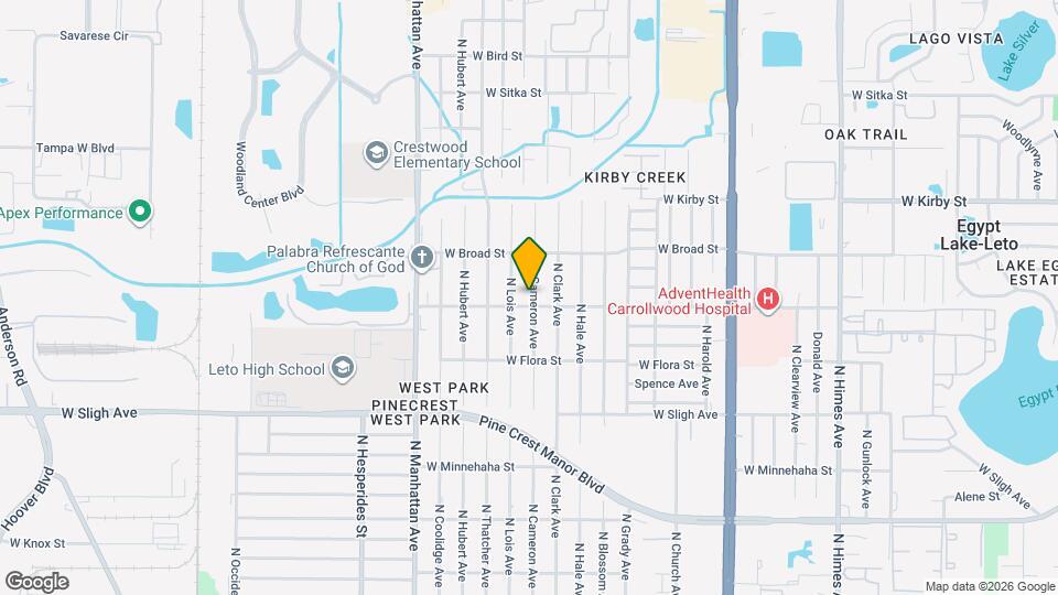7204 N Cameron Ave, Unit A Map and Location Details