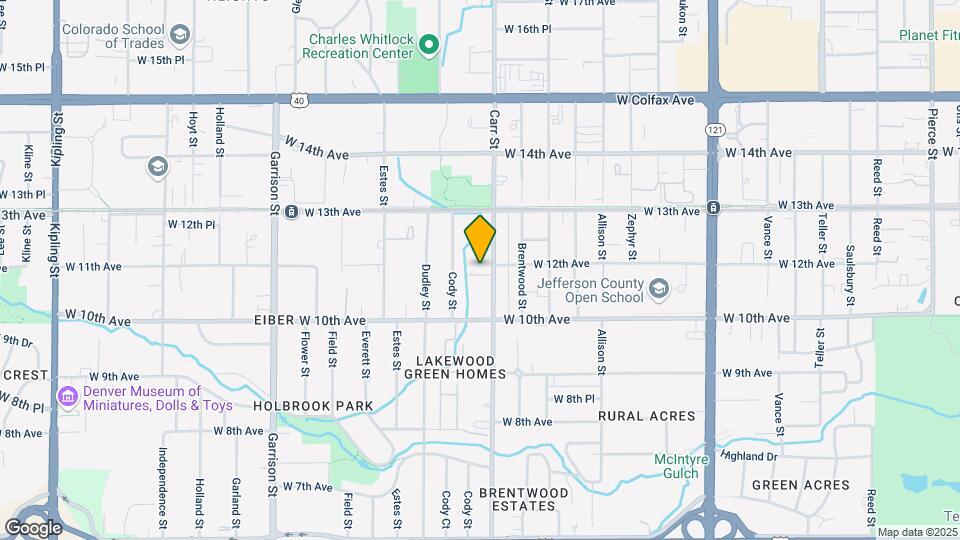 1091 Carr St Mapa y Detalles de la Ubicación