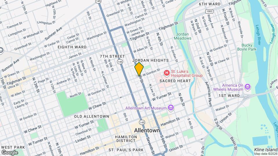 348 N 6th St Mapa y Detalles de la Ubicación
