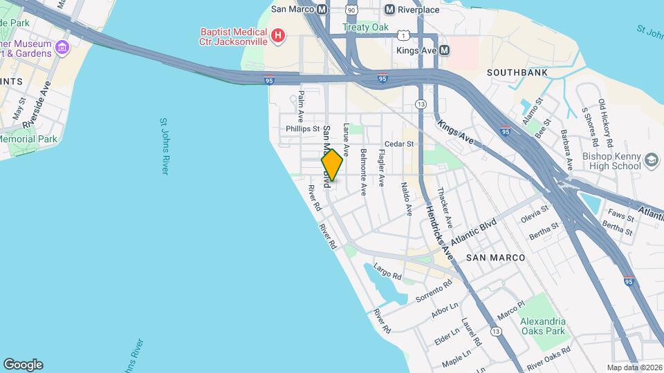 1633 San Marco Blvd Map and Location Details