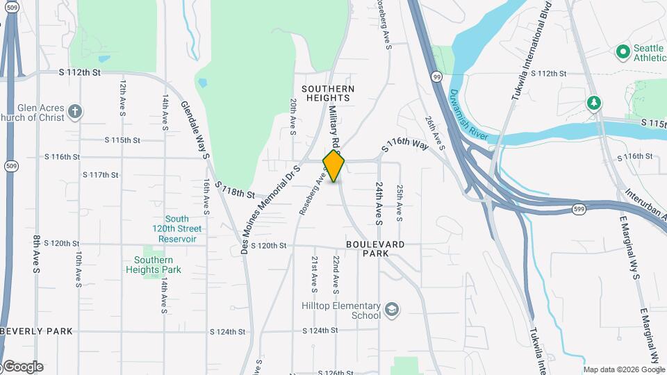 11635 Military Rd S Map and Location Details