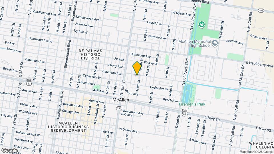 329 N 8th St Map and Location Details