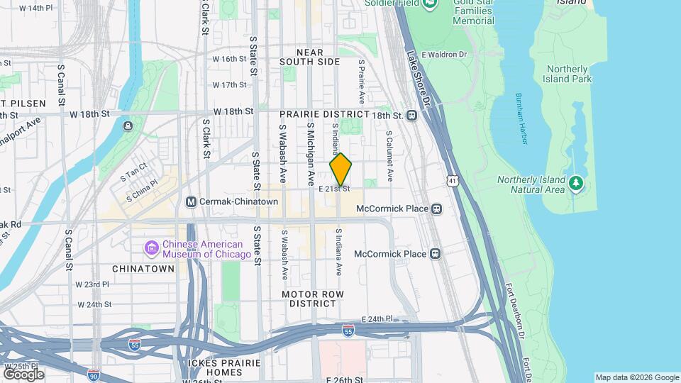 2103 S Indiana Ave Mapa y Detalles de la Ubicación
