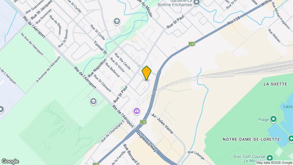 1340 de la Colline Rue Map and Location Details