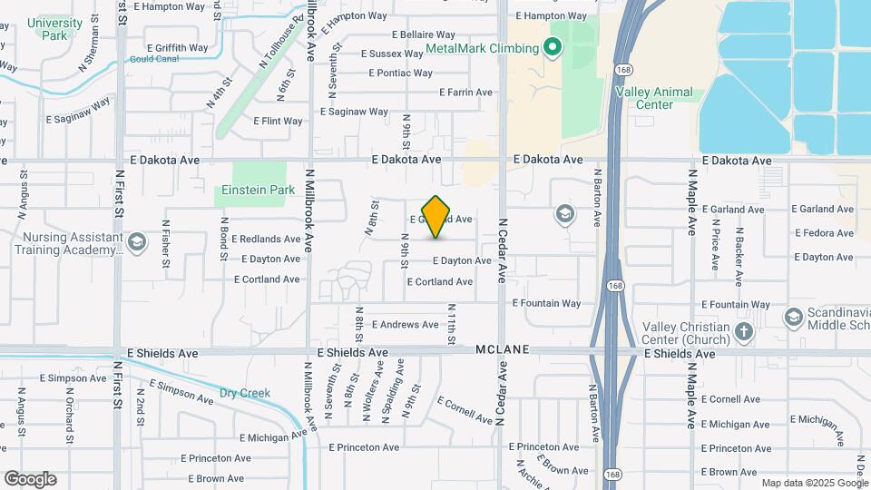 4014 E Fedora Ave Map and Location Details