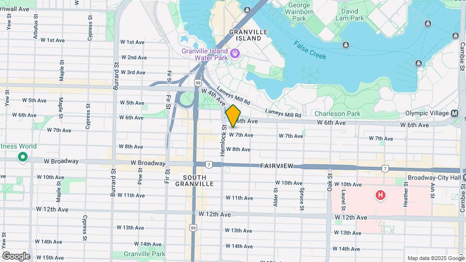 1359-1367 W 7th Ave Map and Location Details