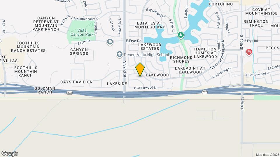 16809 S 33rd Way Map and Location Details