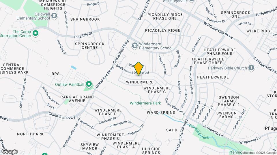 1016 Thackeray Ln Map and Location Details