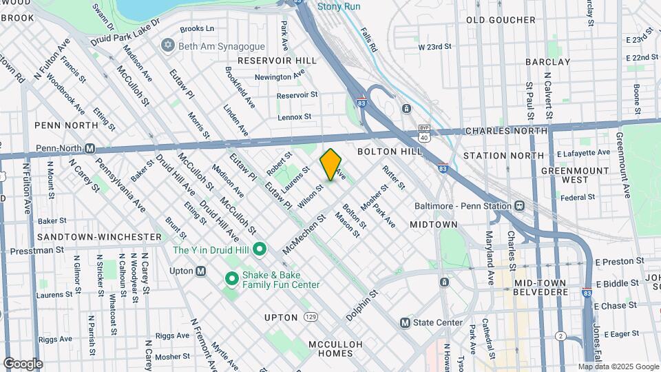 1625 Bolton St Map and Location Details