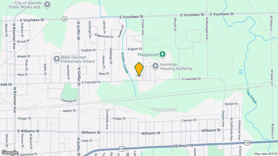 1541 E Fairchild St Map and Location Details