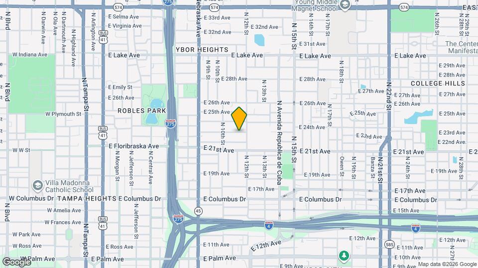 1017 E 23rd Ave Map and Location Details