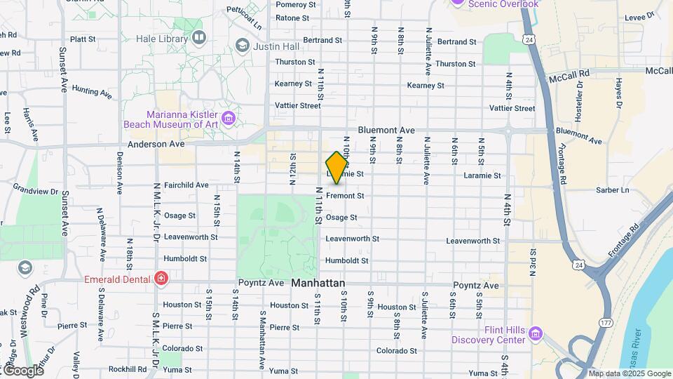 1012 Fremont St Map and Location Details