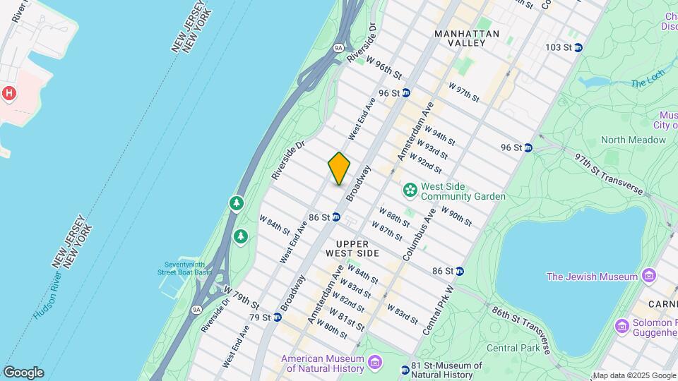 256 W 88th St Map and Location Details