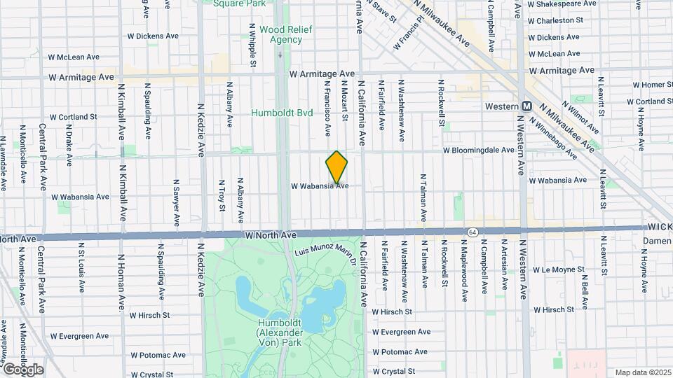 1667 N Francisco Ave Map and Location Details