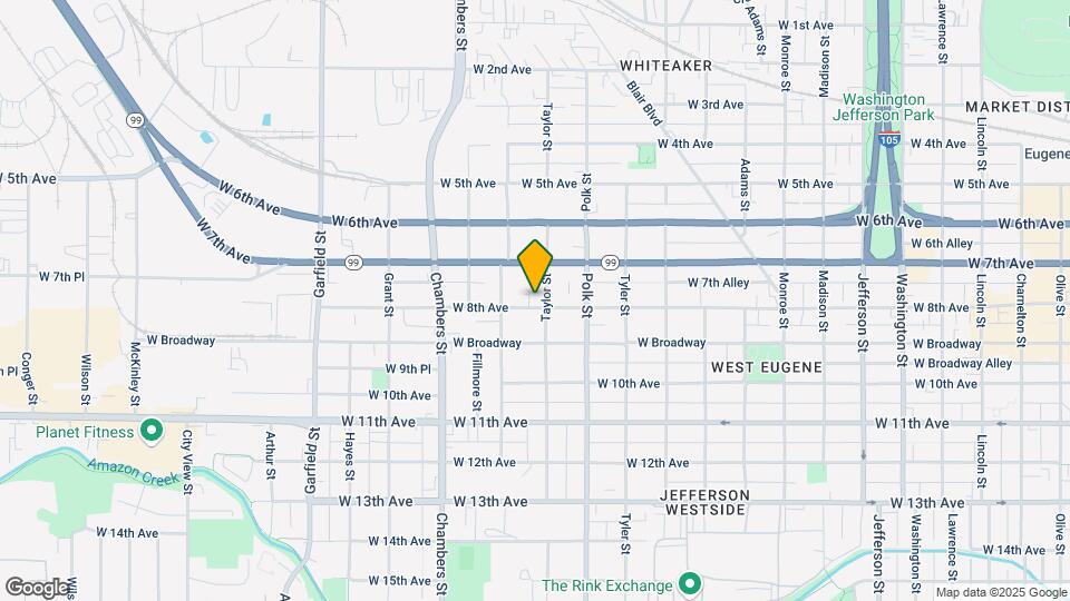 1425 W 8th Ave Map and Location Details