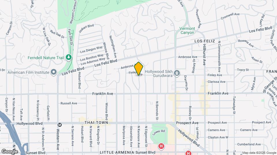 1979 N Kenmore Ave Map and Location Details