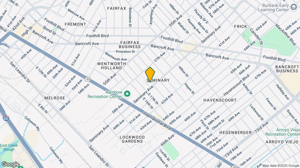 1733 Seminary Ave Mapa y Detalles de la Ubicación