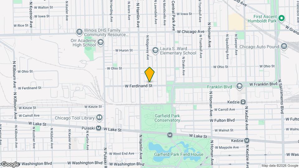 509 N Ridgeway Ave Map and Location Details