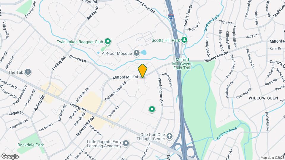 3809 Milford Mill Rd Map and Location Details