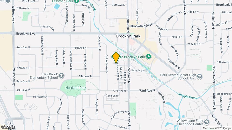 7441 Brunswick Ave N Map and Location Details