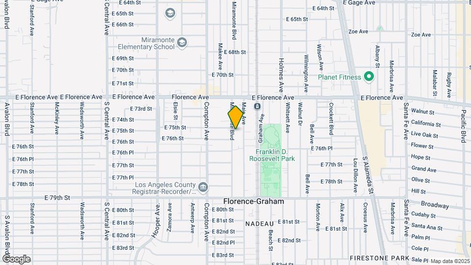7504-7514 Miramonte Blvd Map and Location Details