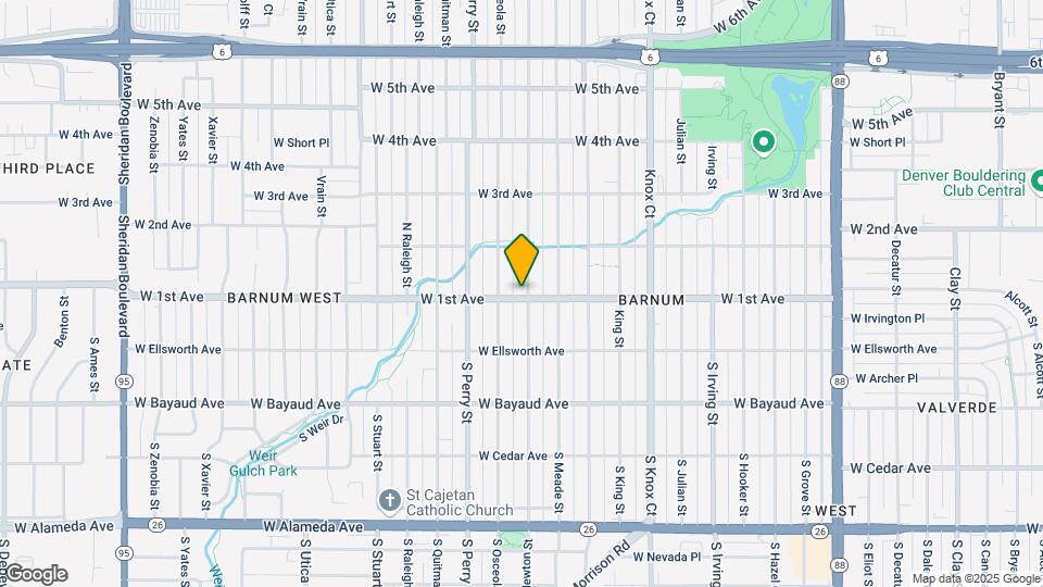 3801 W 1st Ave Map and Location Details