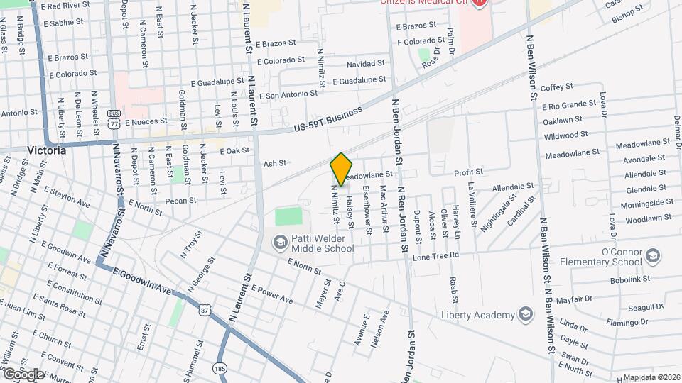 1704 Avondale St Map and Location Details