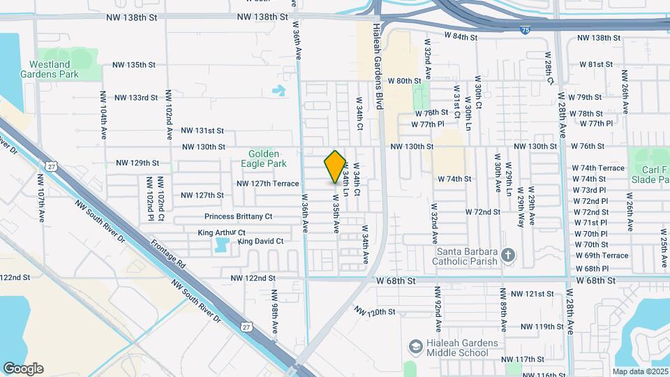 3418 W 103rd Terrace Map and Location Details