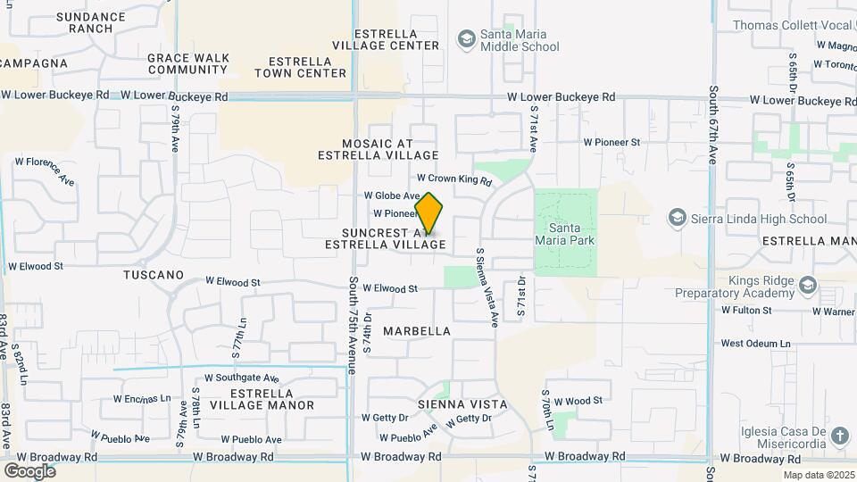 3408 S 73rd Dr Map and Location Details