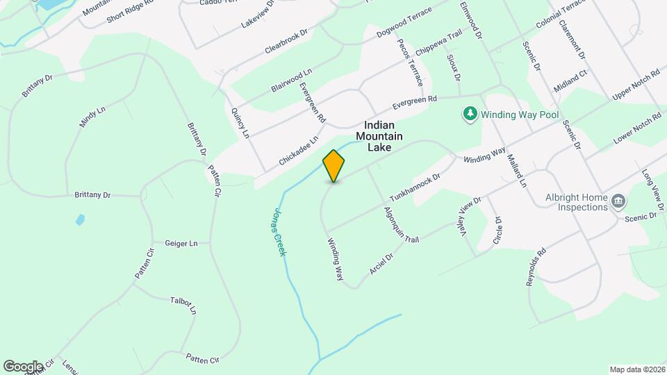 102 Winding Way Mapa y Detalles de la Ubicación