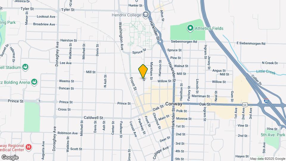 1161 Spencer St Map and Location Details