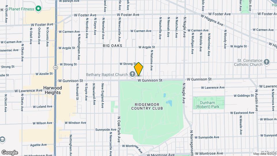 6640 W Gunnison St Map and Location Details