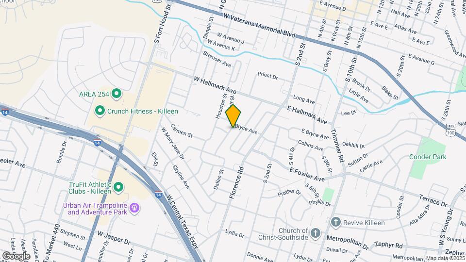 906 San Antonio St Map and Location Details