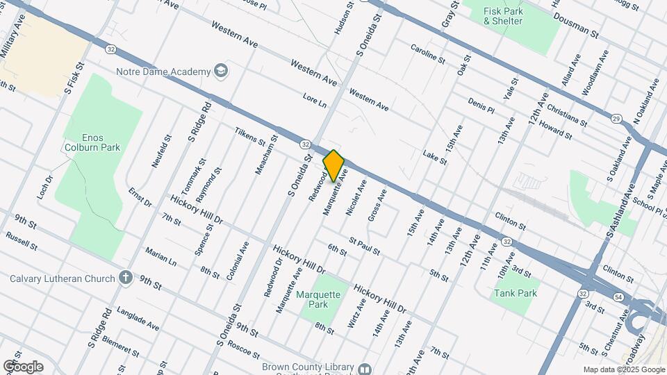 806 Marquette Ave Map and Location Details