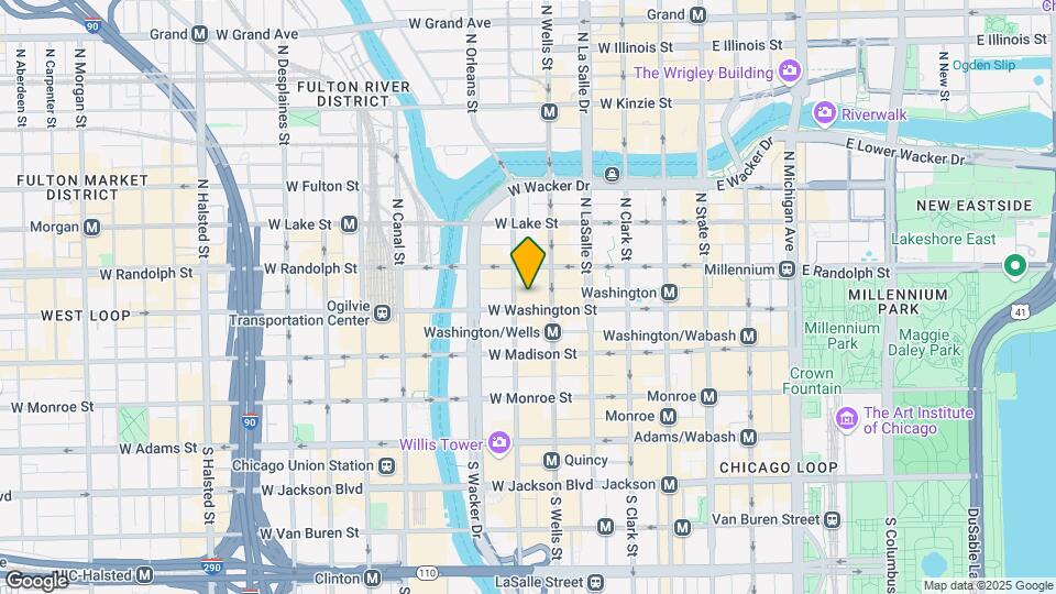 212 W Washington St Map and Location Details