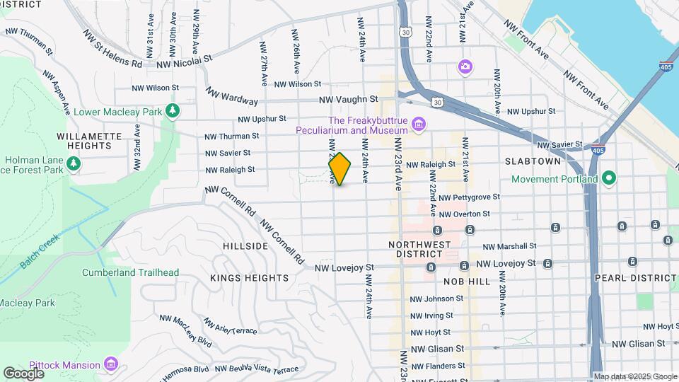 2480 NW Quimby St Map and Location Details