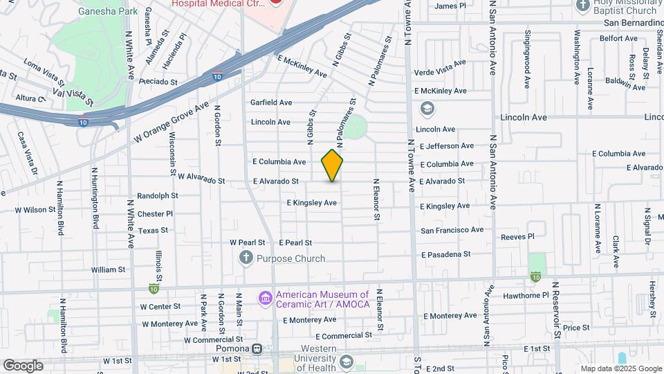 378-386 E Alvarado St Mapa y Detalles de la Ubicación