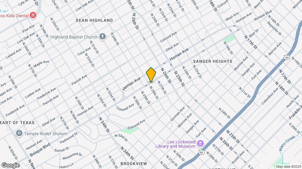 2724 Bosque Blvd Map and Location Details