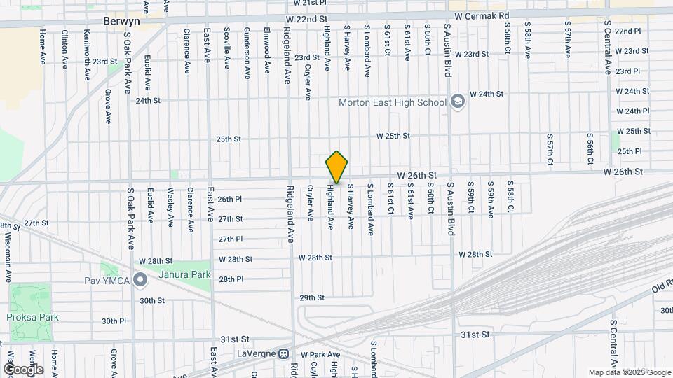 2611 Highland Ave Map and Location Details