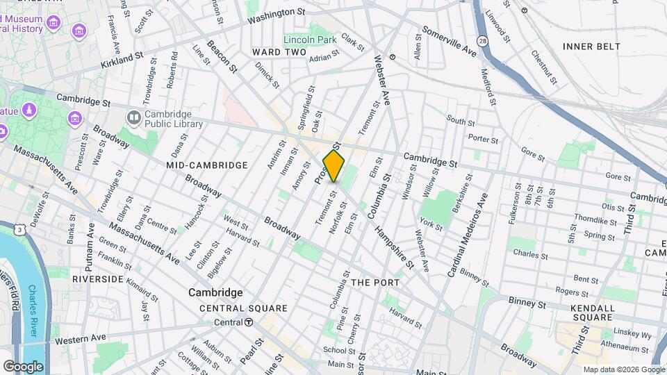 156 Hampshire St Mapa y Detalles de la Ubicación